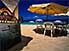 Mullet Beach, where you can swim, eat, drink, and lounge