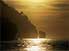 Glorious golden sunrise at Punta Mango Beach