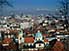 View over central Ljubljana, with Cathedral of St Nicholas in foreground