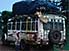 Fully laden bus, with goats, on route from Bangui to Kembe Falls