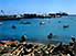 Canoes in port on Grande Comore, largest of Comoros Islands