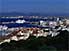 View over Gibraltar Town and pleasure boats in Gibraltar Harbour