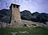Lone tower watches over the remains of an old fortress